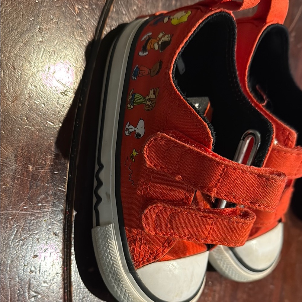 Converse Red Velcro Strap Sneakers